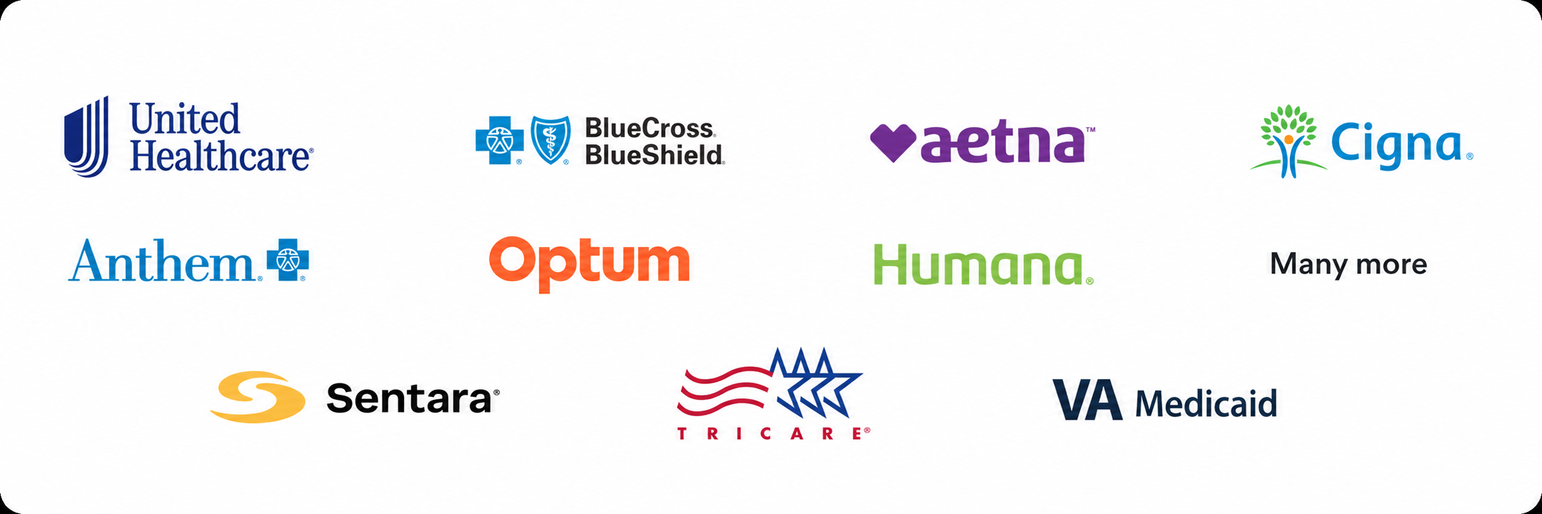 Accepted insurance providers: United Healthcare, BlueCross BlueShield, Aetna, Cigna, Anthem, Optum, Humana, Sentara, TRICARE, VA Medicaid, and many more